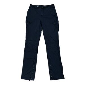 Pilcro Anthropology Black Utility Cargo Pants Sides Zip 26